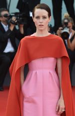 CLAIRE FOY at First Man Premiere at Venice International Film Festival 08/29/2018