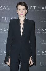 CLAIRE FOY at First Man Premiere in Paris 09/25/2018