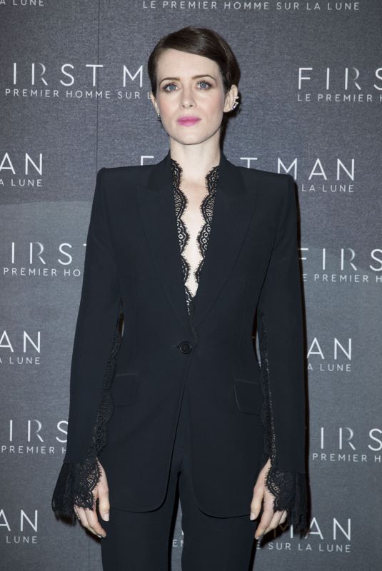 CLAIRE FOY at First Man Premiere in Paris 09/25/2018
