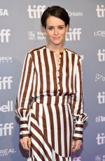 CLAIRE FOY at First Man Press Conference at Toronto International Film Festival 09/11/2018