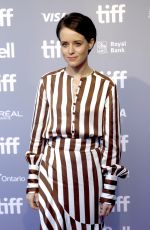 CLAIRE FOY at First Man Press Conference at Toronto International Film Festival 09/11/2018