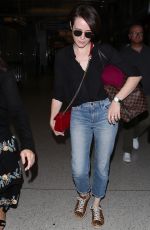 CLAIRE FOY at Los Angeles International Airport 09/19/2018
