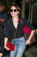 CLAIRE FOY in Denim Out and About in Los Angeles 09/18/2018