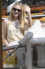 DAKOTA FANNING Arrives at Hotel Excelsior in Venice 09/03/2018