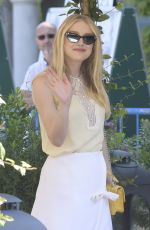 DAKOTA FANNING Arrives at Hotel Excelsior in Venice 09/03/2018