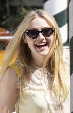 DAKOTA FANNING Arrives at Hotel Excelsior in Venice 09/03/2018