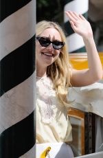 DAKOTA FANNING Arrives at Hotel Excelsior in Venice 09/03/2018