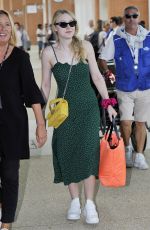 DAKOTA FANNING at Airport in Venice 09/05/2018