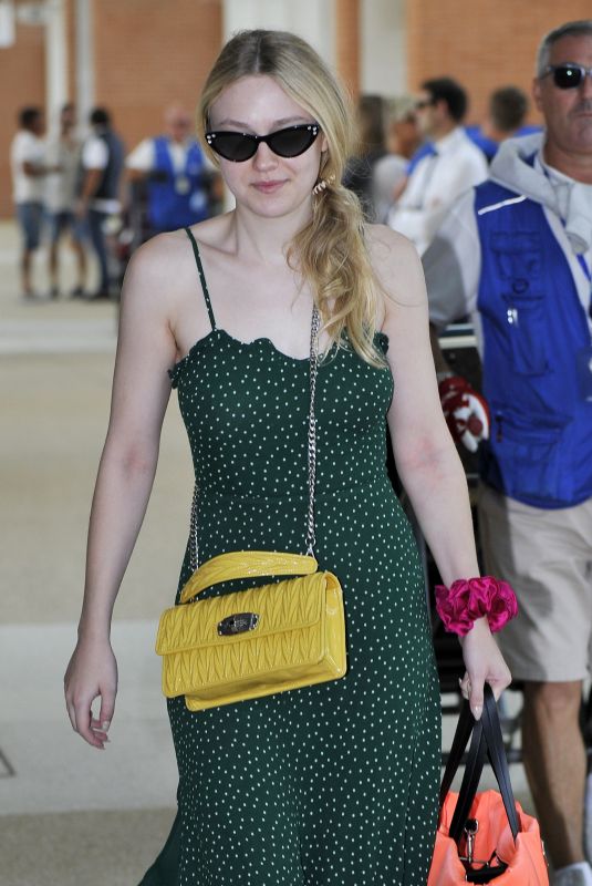 DAKOTA FANNING at Airport in Venice 09/05/2018