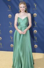 DAKOTA FANNING at Emmy Awards 2018 in Los Angeles 09/17/2018
