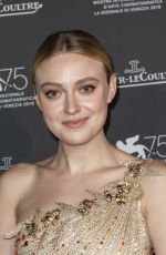 DAKOTA FANNING at Jaeger Le-Coultre Gala Night at Venice Film Festival 09/04/2018