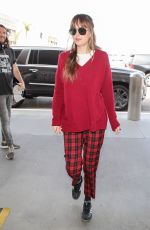 DAKOTA JOHNSON at LAX Airport in Los Angeles 09/26/2018