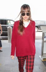 DAKOTA JOHNSON at LAX Airport in Los Angeles 09/26/2018