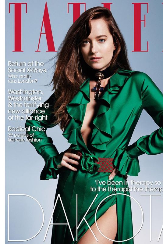 DAKOTA JOHNSON for Tatler Magazine, UK October 2018