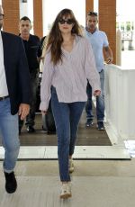 DAKOTA JOHNSON Leaves Venice 09/03/2018