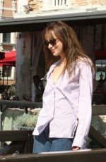 DAKOTA JOHNSON Leaves Venice 09/03/2018