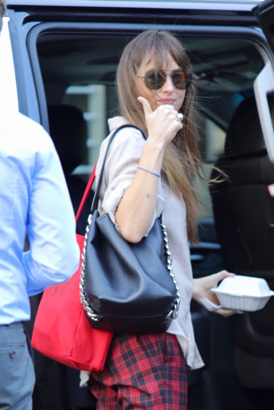 DAKOTA JOHNSON Out in Beverly Hills 09/24/2018