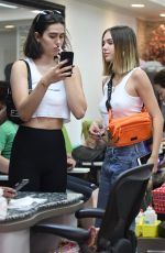 DELILAH and AMELIA HAMLIN at a Salon in Beverly Hills 09/26/2018