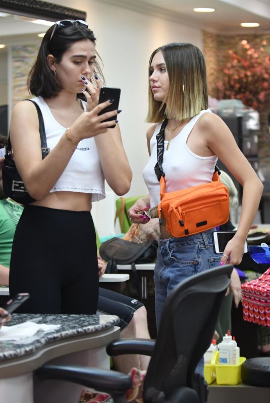 DELILAH and AMELIA HAMLIN at a Salon in Beverly Hills 09/26/2018