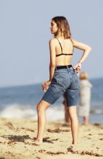 DELILAH HA<LIN in Bikini Top at a Beach in Malibu 09/03/2018