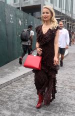 DIANNA AGRON Out at New York Fashion Week 09/12/2018