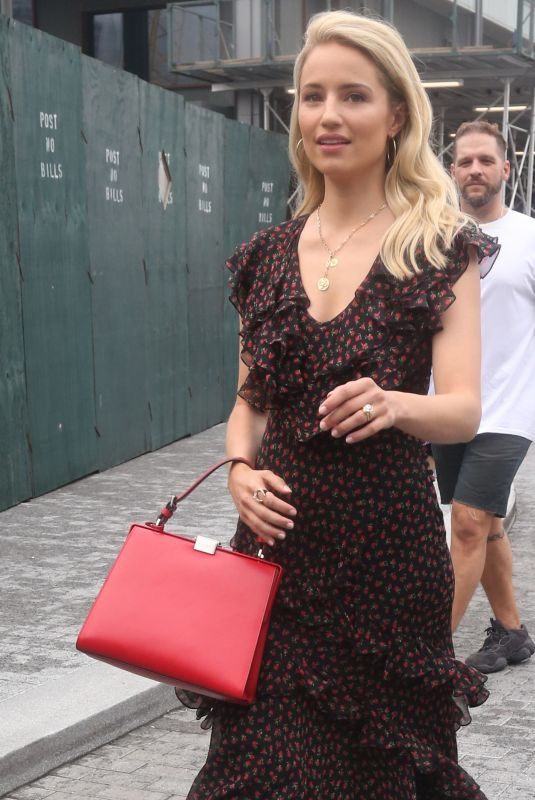 DIANNA AGRON Out at New York Fashion Week 09/12/2018