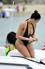 DRAYA MICHELE in Swimsuit at a Boat in Newport Beach 09/06/2018
