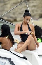 DRAYA MICHELE in Swimsuit at a Boat in Newport Beach 09/06/2018