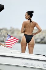 DRAYA MICHELE in Swimsuit at a Boat in Newport Beach 09/06/2018