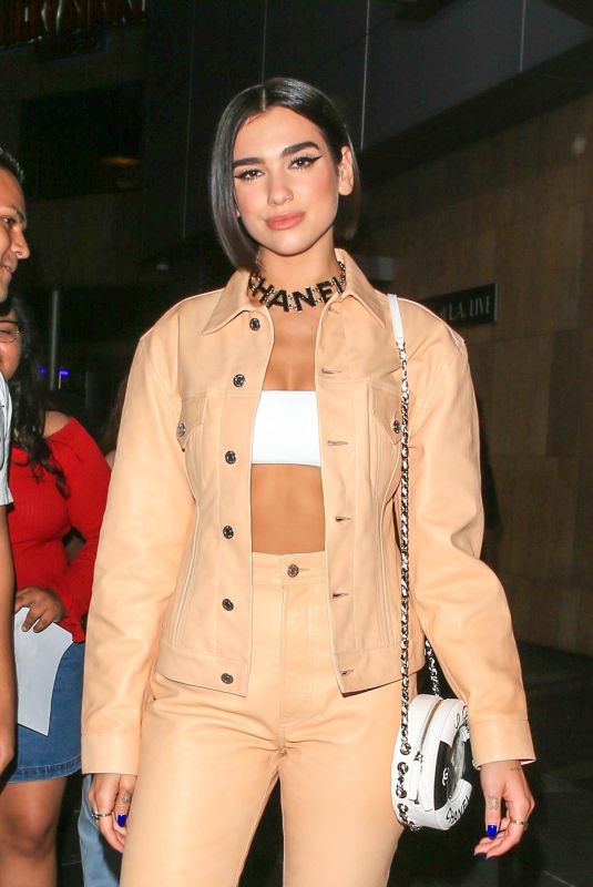 DUA LIPA at Grammy Museum in Los Angeles 09/28/2018