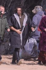 ELEANOR TOMLINSON on the Set of Poldark in Cornwall 09/21/2018