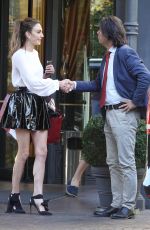 ELIZABETH CHAMBERS Leaves Hotel Principe Di Savoia in Milan 09/24/2018