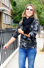ELIZABETH HURLEY Leaves Her Home in London 09/14/2018