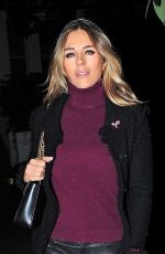 ELIZABETH HURLEY Out for Dinner in London 09/24/2018