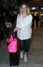 ELLE FANNING at Airport in Paris 09/29/2018