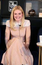 ELLE FANNING at Coffee with Creators at TIFF in toronto 09/08/2018