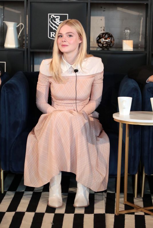 ELLE FANNING at Coffee with Creators at TIFF in toronto 09/08/2018
