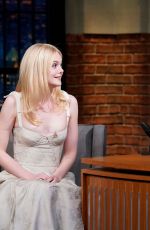 ELLE FANNING at Late Night with Seth Meyers 09/10/2018