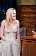 ELLE FANNING at Late Night with Seth Meyers 09/10/2018