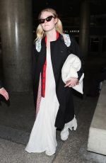ELLE FANNING at LAX Airport in Los Angeles 09/02/2018