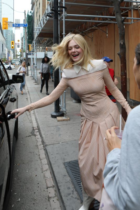 ELLE FANNING Out and About in Toronto 09/08/2018
