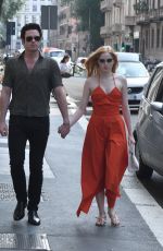 ELLIE BAMBER and Rchard Madden Out in Milan 09/22/2018