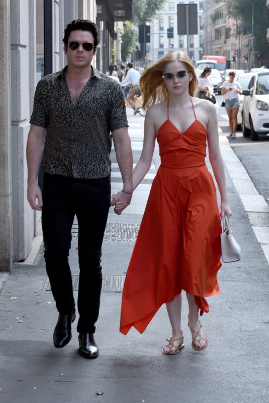 ELLIE BAMBER and Rchard Madden Out in Milan 09/22/2018