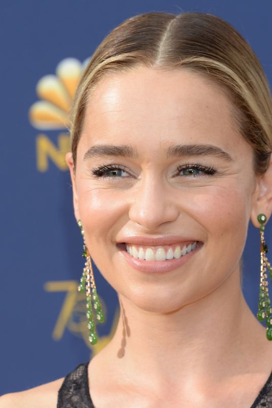 EMILIA CLARKE at Emmy Awards 2018 in Los Angeles 09/17/2018