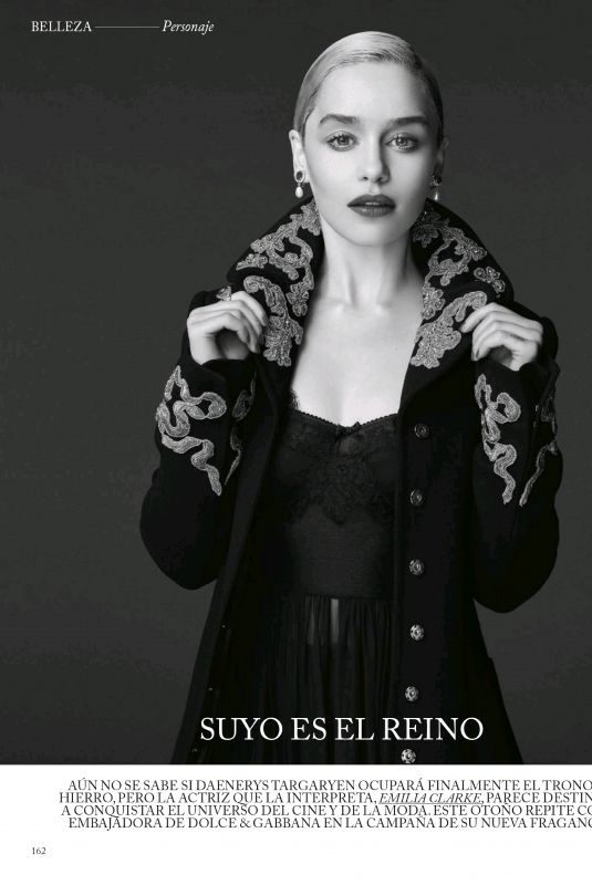 EMILIA CLARKE in Vogue Magazine, Spain October 2018