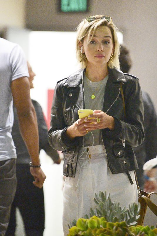 EMILIA CLARKE Out for Dinner in Los Angeles 09/06/2018
