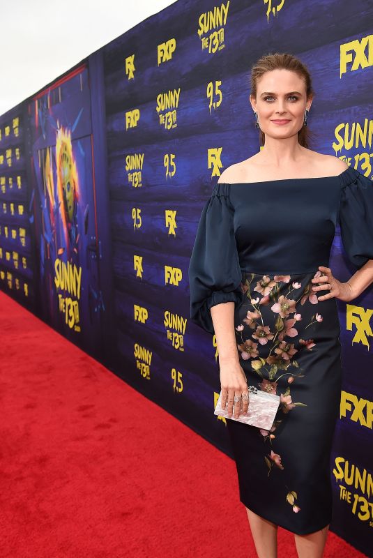 EMILY DESCHANEL at Its Always Sunny in Philadelphia Season 13 Premiere in Los Angeles 04/09/2018