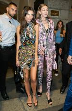 EMILY RATAJKOWSKI and GIGI HADID at Versace Dinner in Milan 09/21/2018