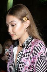 EMILY RATAJKOWSKI and GIGI HADID at Versace Dinner in Milan 09/21/2018