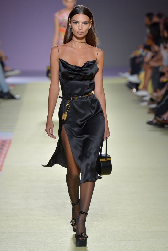 EMILY RATAJKOWSKI at Versace Runway Show at Milan Fashion Week 09/21/2018
